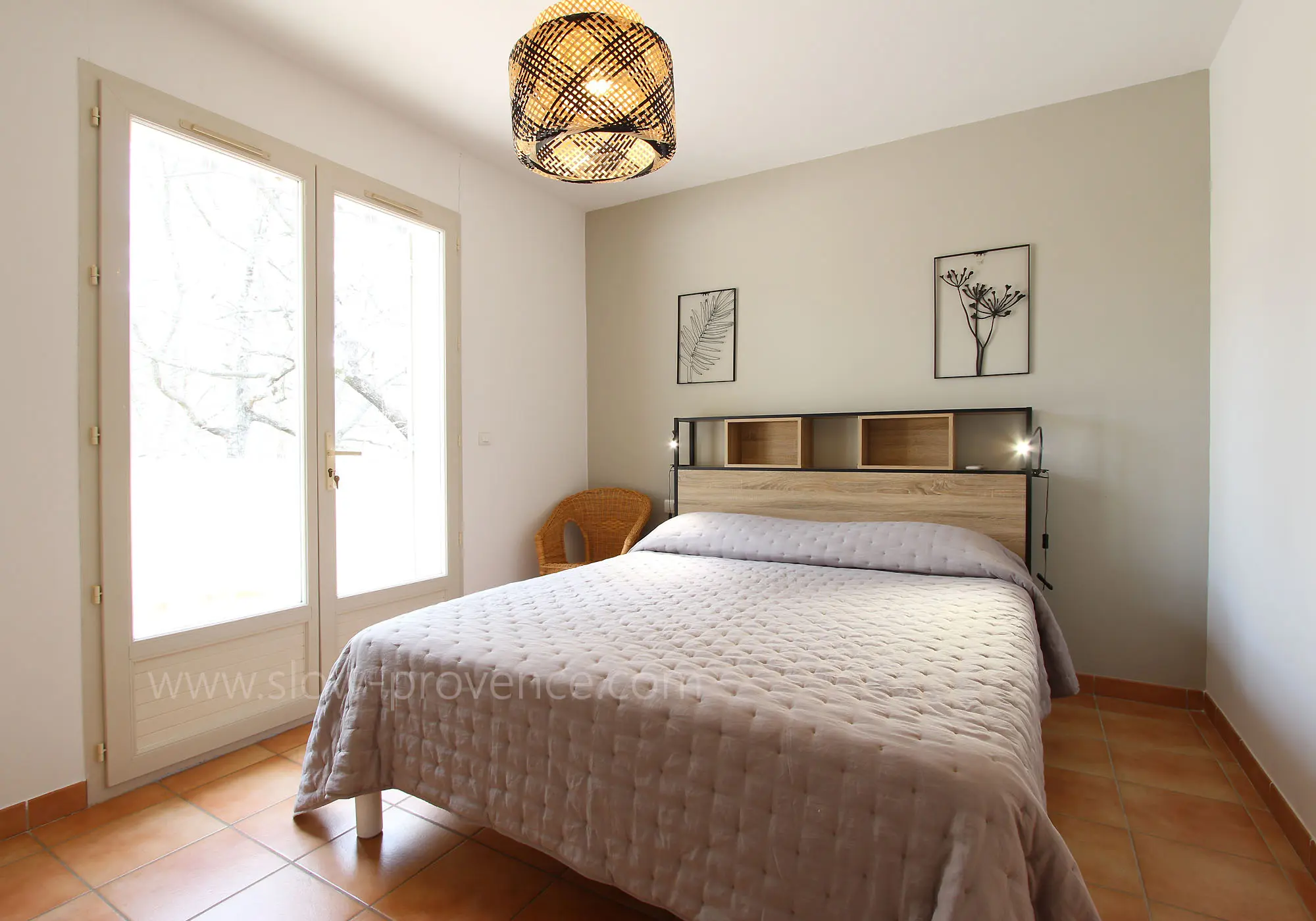 Bedroom #2 opening on the terrace