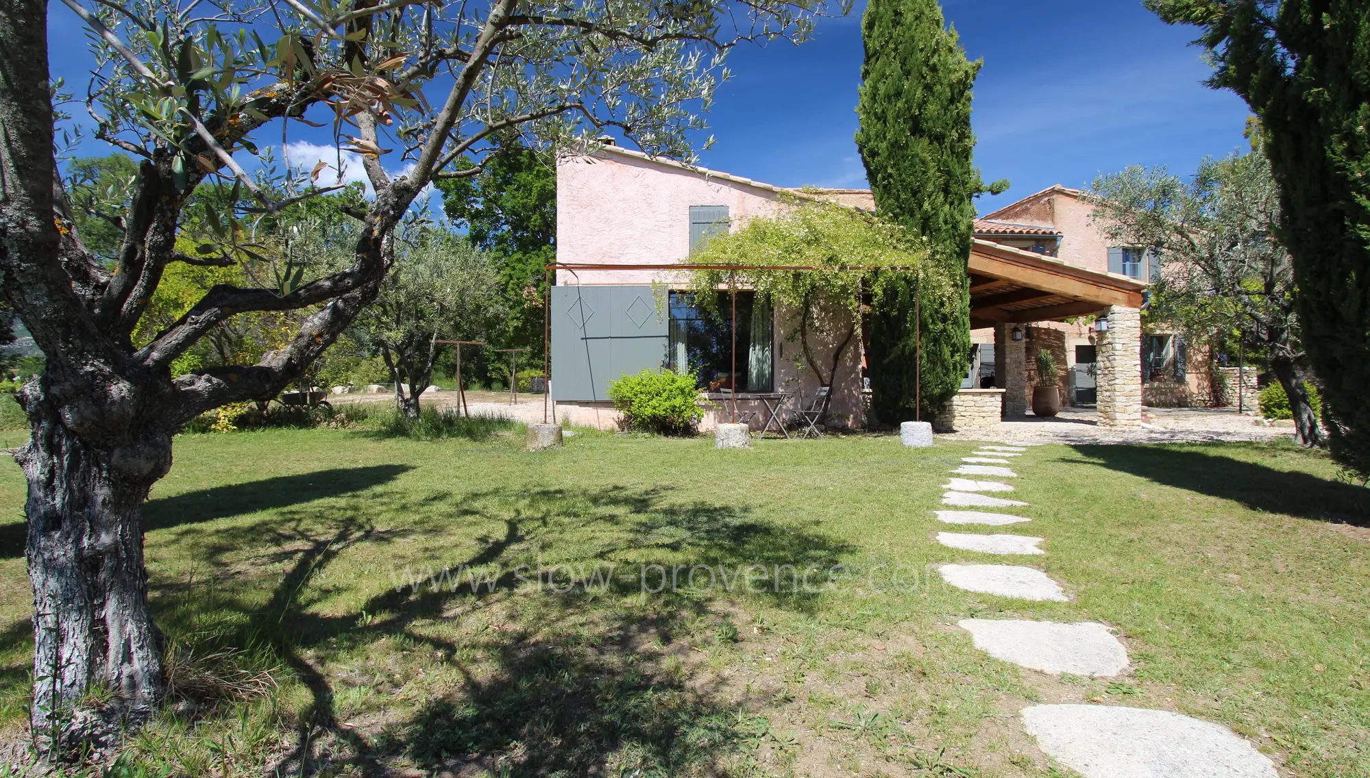 Stone farmhouse typical of Provence