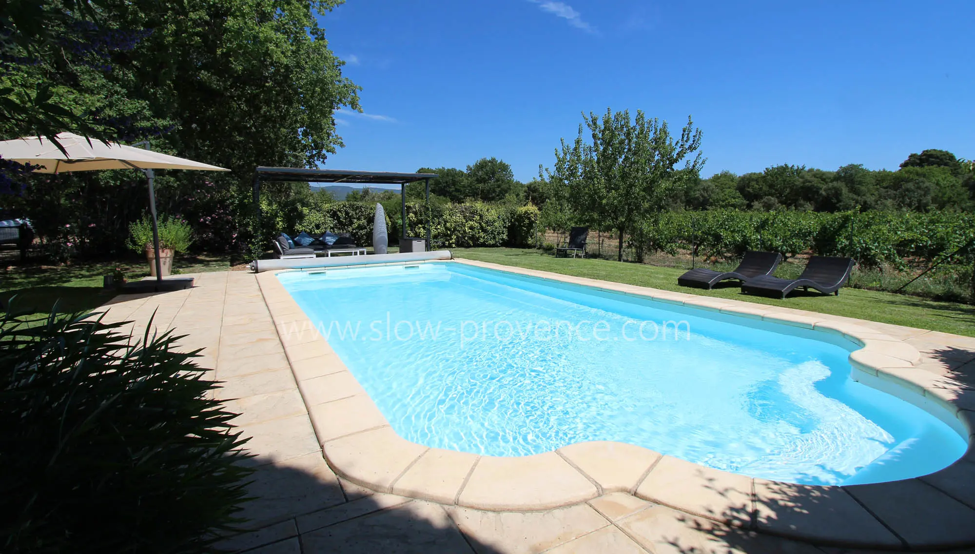 Large private and heated pool